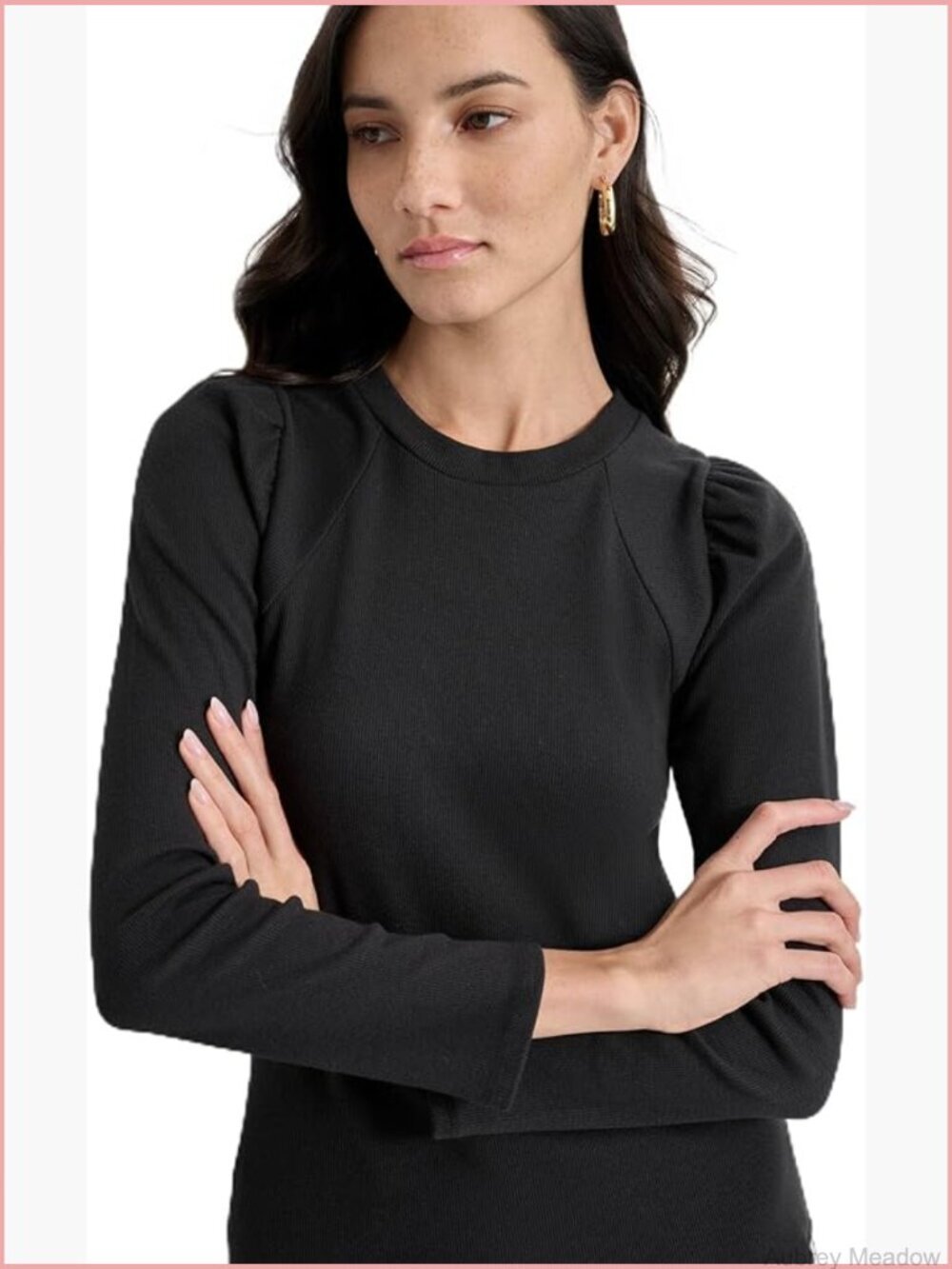 Puffsleeve Longsleeve Soft Pullover Sweater Crewneck Relaxed Fit